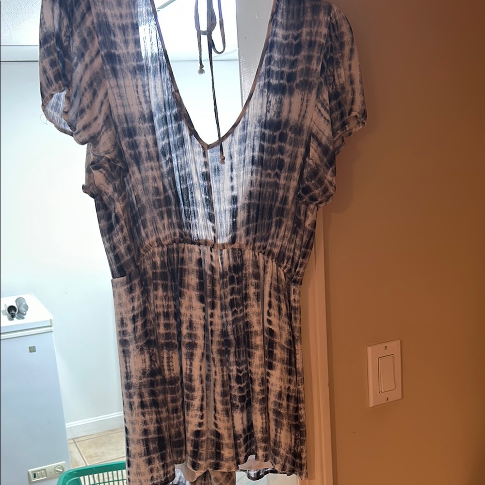 Blue and White Tie-Dye jumper